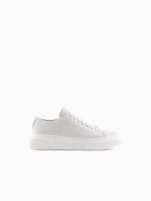 GIORGIO ARMANI Soft calfskin sneakers