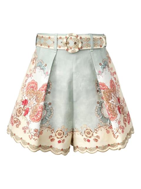 Zimmermann `Daylight` Tuck Shorts