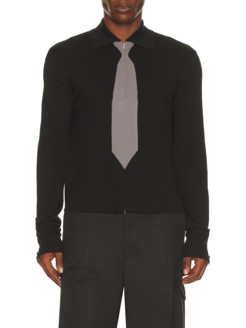 SPENCER BADU Knit Tie Shirt