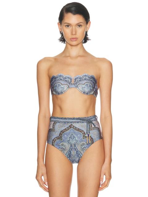 Zimmermann Wanderlust Scallop Balconette Bikini Top