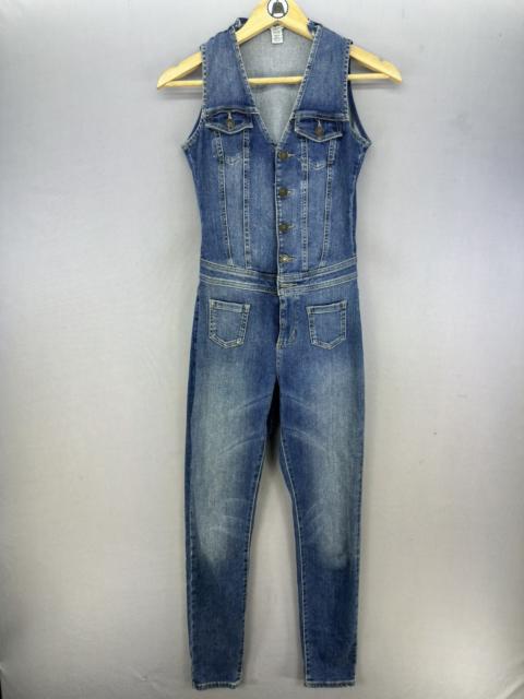 Other Designers Guess Sleeveless Denim Coverall Jumpsuit