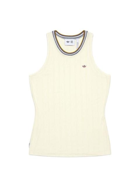 adidas adidas x Clot Rib Tank Top by Edison Chen 'Beige' IS6990