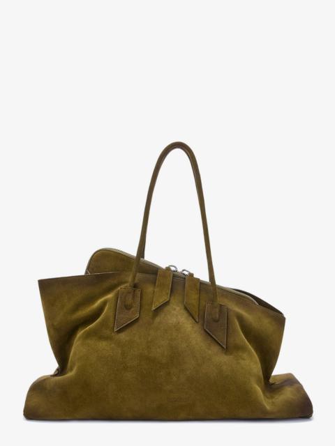 THE ATTICO The Attico La Passeggiata Large Suede Shoulder Bag