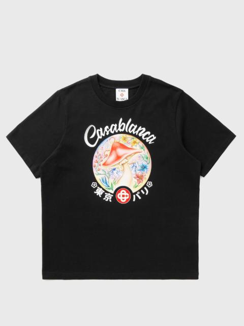 CASABLANCA MUSHROOM EMBLEM PRINTED T-SHIRT