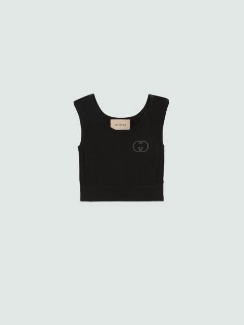 Gucci GG Jersey Cropped Top