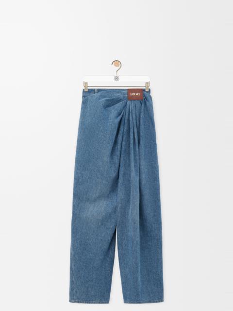 Loewe Draped jeans in denim