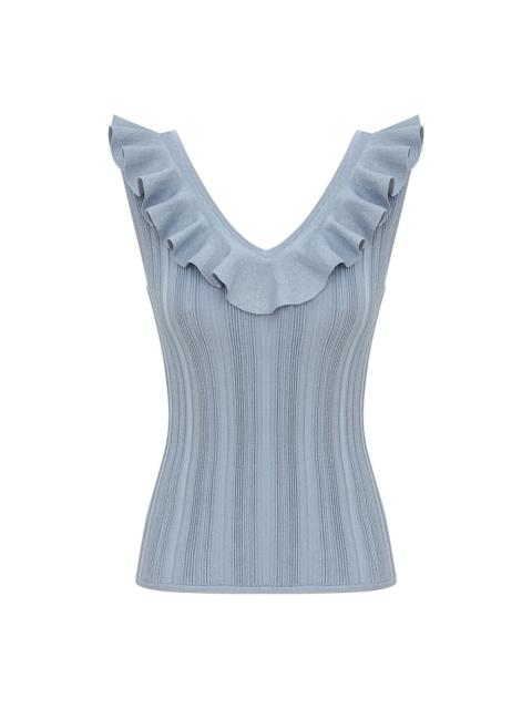 Zimmermann ASTER METALLIC FRILL TOP