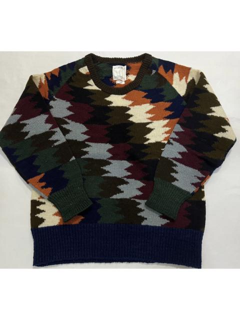 visvim Visvim 18aw College Knit N.D Blanket Artisan Hand Knitted Sweater