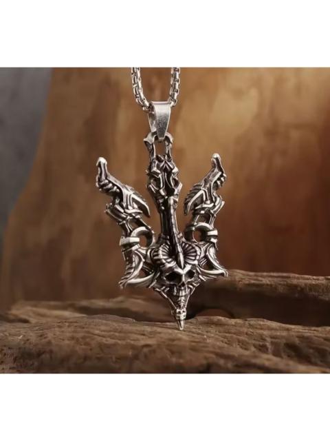 Other Designers Japanese Brand - Gothic Skull Pendant Necklace