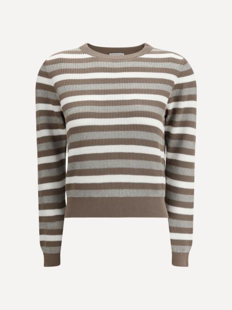 Brunello Cucinelli Sparkling striped Sweater