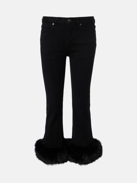 BALENCIAGA Low-rise capri jeans