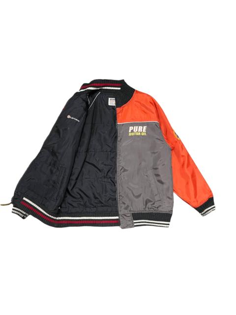 Other Designers Japanese Brand - Vintage 76 Lubricant Racing Oil Puffer Jacket Reversible