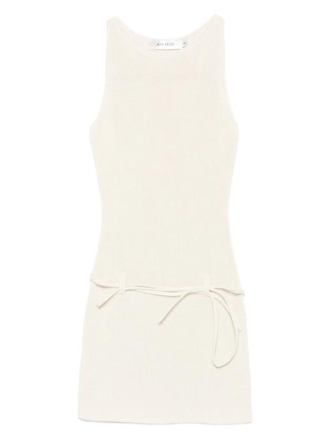 AYA MUSE Zeal belted ribbed mini dress