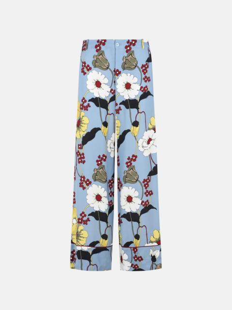 Marni LIGHT BLUE VISCOSE TROUSERS