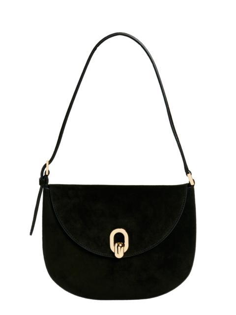 SAVETTE SAVETTE Tondo Suede Hobo Bag in Black at Nordstrom