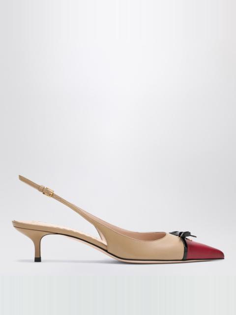 Valentino Slingback Bepointy 60MM beige/bordeaux