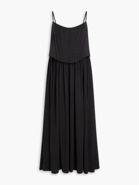 Zimmermann Gathered silk midi dress