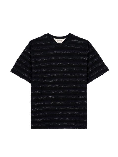 BRAIN DEAD Casey Striped T-shirt - Black/Black