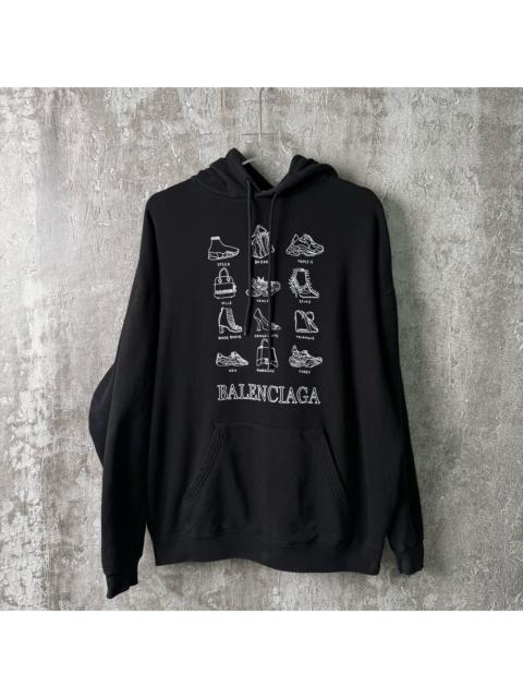 BALENCIAGA Balenciaga Comic Logo Print Hooded Sweater