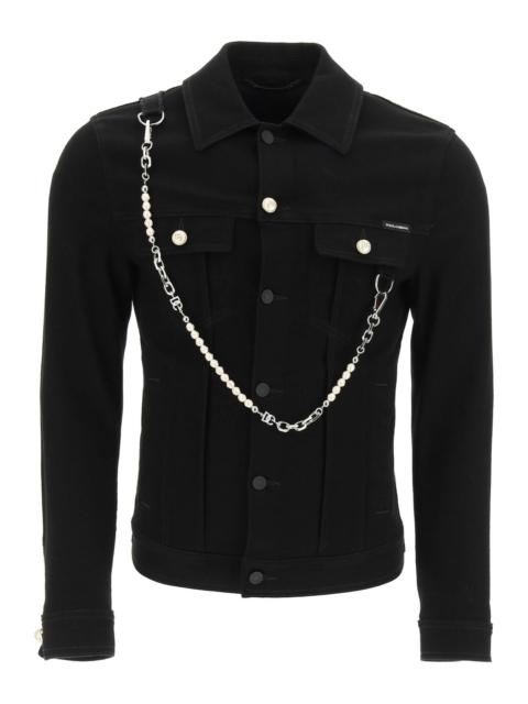 Dolce & Gabbana Denim Jacket With Keychain Men