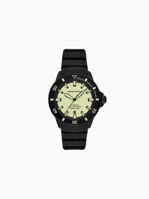 EMPORIO ARMANI RUBBER STRAP WATCHES