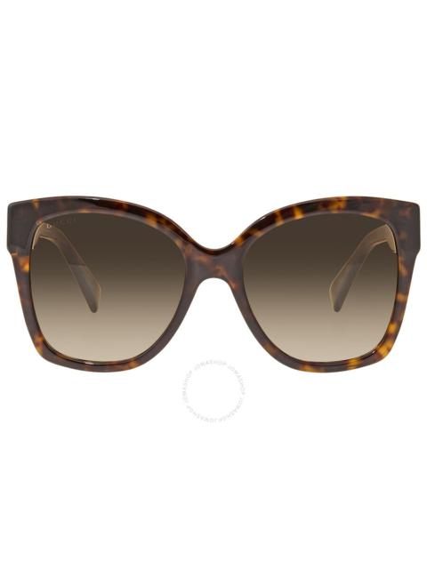 GUCCI Gucci Brown Shaded Butterfly Ladies Sunglasses GG0459S 002 54