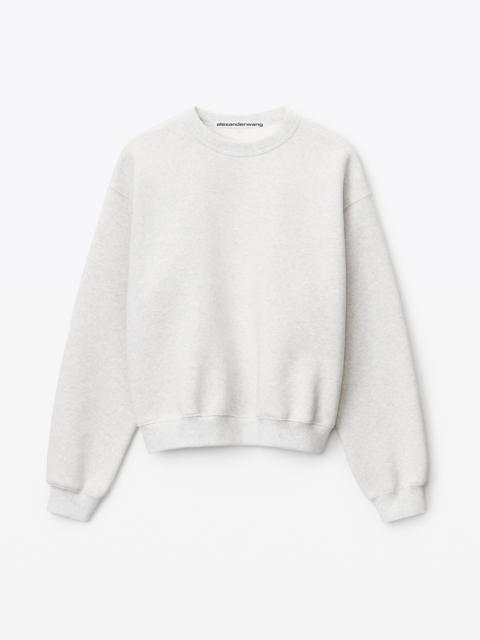 Alexander Wang CREWNECK PULLOVER IN DENSE FLEECE