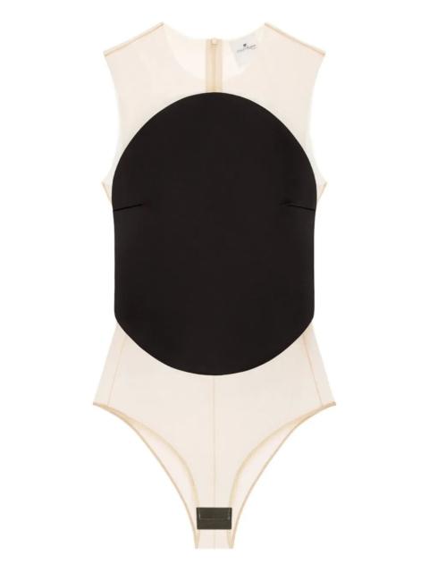 courrèges Courreges Women "Illusion Circle" Satin Bodysuit