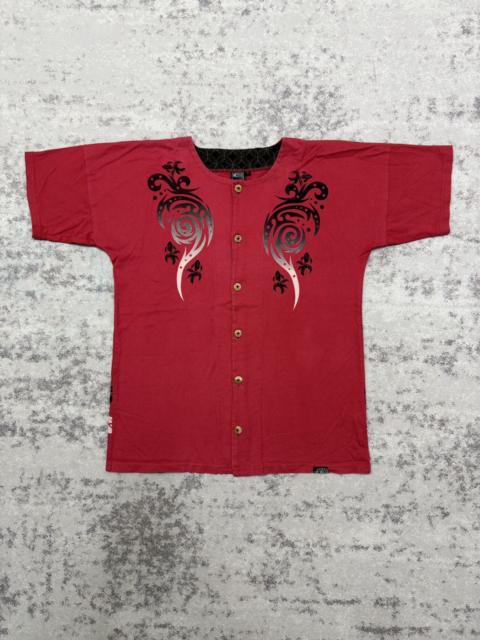 Other Designers Japanese Brand - Vintage No wave no life sukajan button up shirt