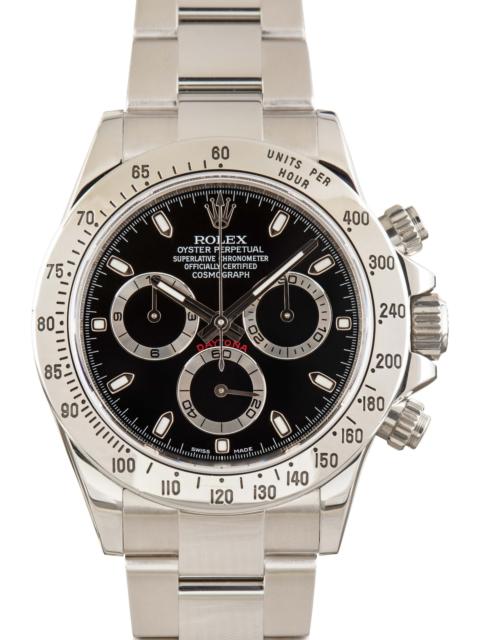 ROLEX Used Rolex Daytona Black Dial 116520 Stainless Steel