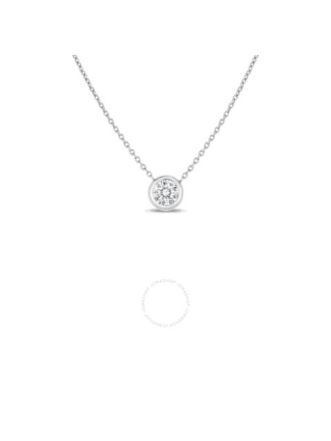 ROBERTO COIN Roberto Coin 18K Gold Diamonds by The Inch Bezel Set Solitaire Necklace - 001954Awchx0
