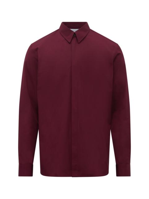 GABRIELA HEARST Nicolas Shirt in Bordeaux Sea Island Cotton