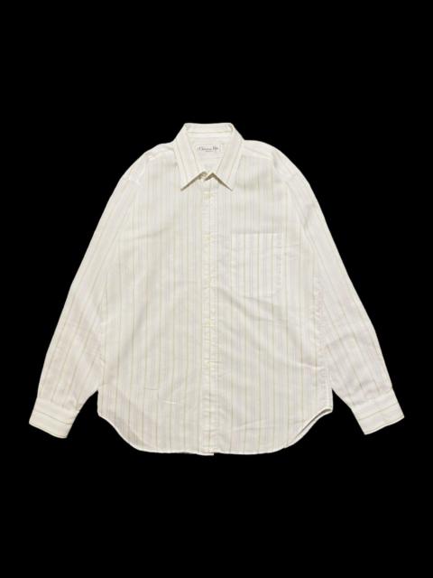 Dior Dior Shirt White Solid Vintage Logo Cotton Men’s S/M
