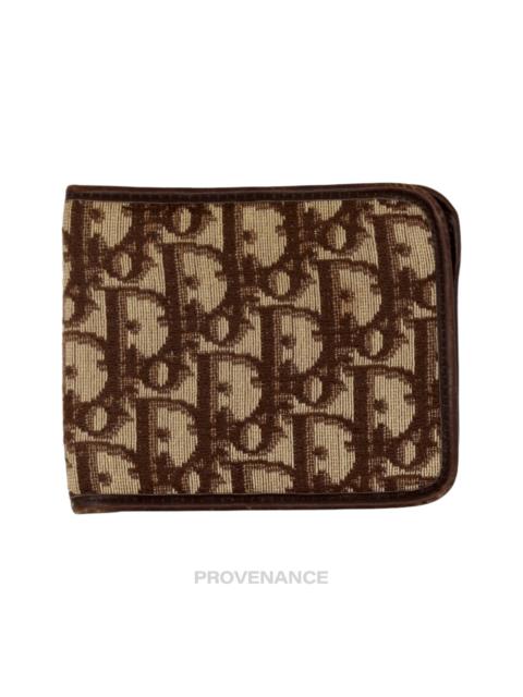 Dior Dior Oblique Trotter Bifold Wallet - Brown Jacquard