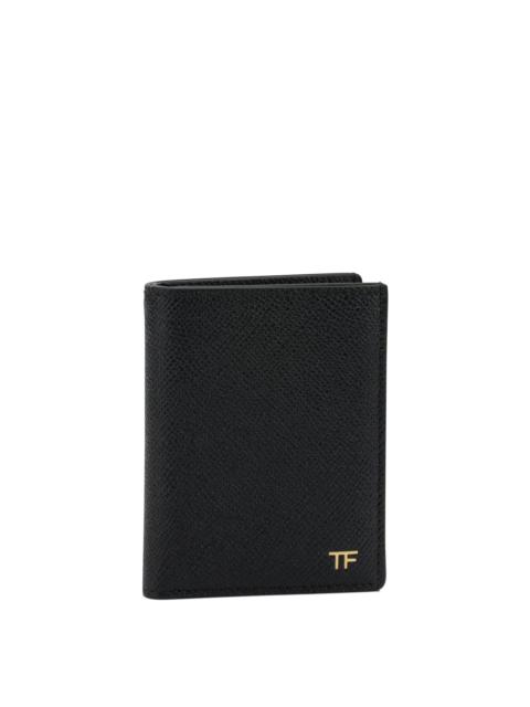 TOM FORD Tom Ford Small Grain Leather Folding Card Holder