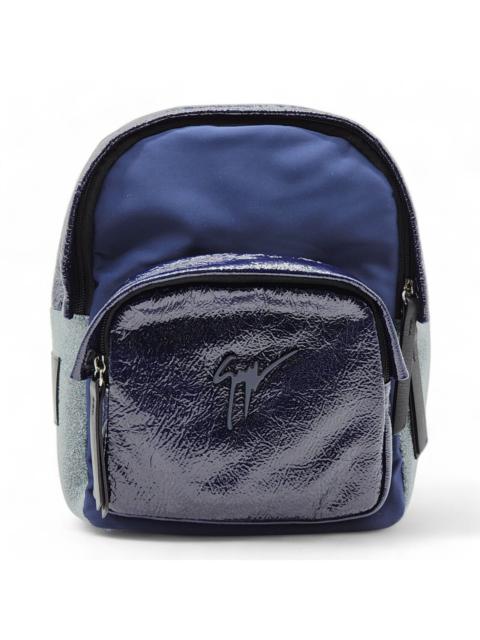 Logo Backpack - Nylon, Leather, Suede - Blue Black Gray $950