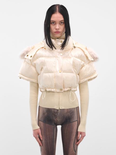 KNWLS Ecru Mabel Layered Puffer Jacket