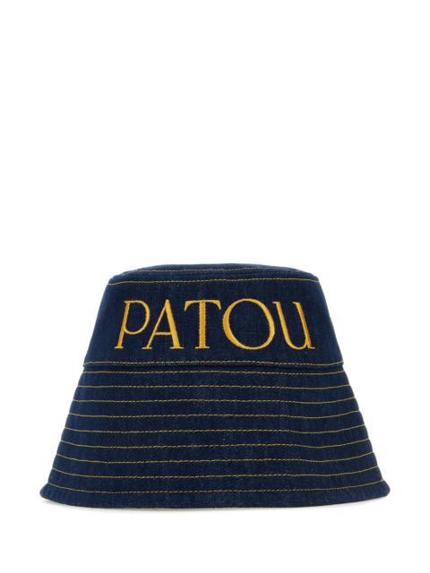 PATOU Dark blue denim hat