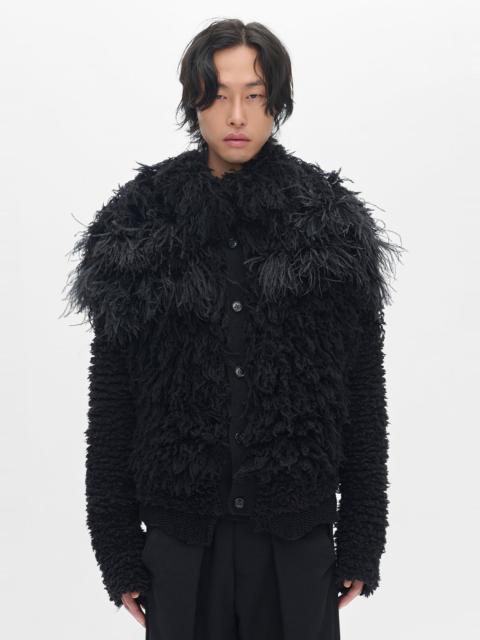 Ann Demeulemeester Here Cropped Knitted Blouson
