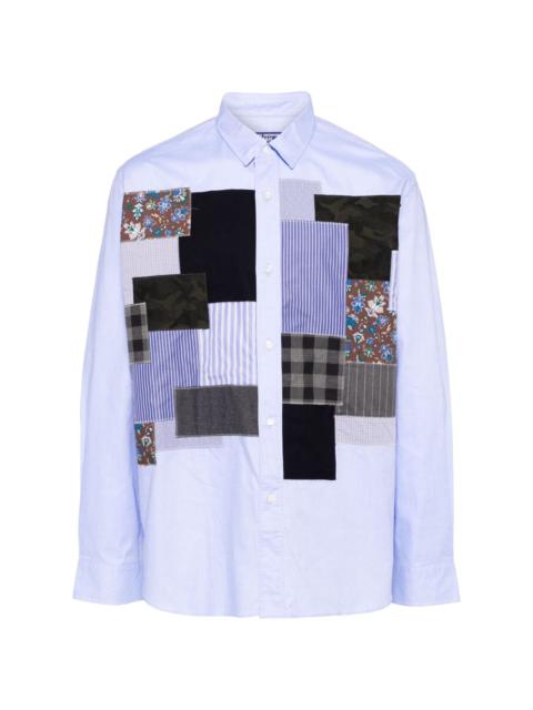 patchwork stripe shirt