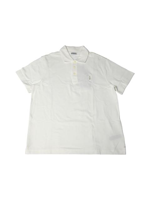Burberry Burberry Pique Crest Polo Shirts White