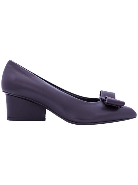 FERRAGAMO Salvatore Ferragamo Deep Purple Viva 55 Pump Shoe