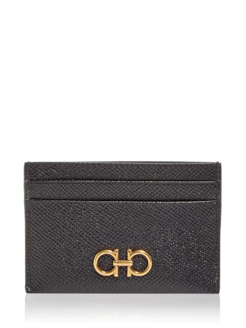 FERRAGAMO Gancini Leather Card Case