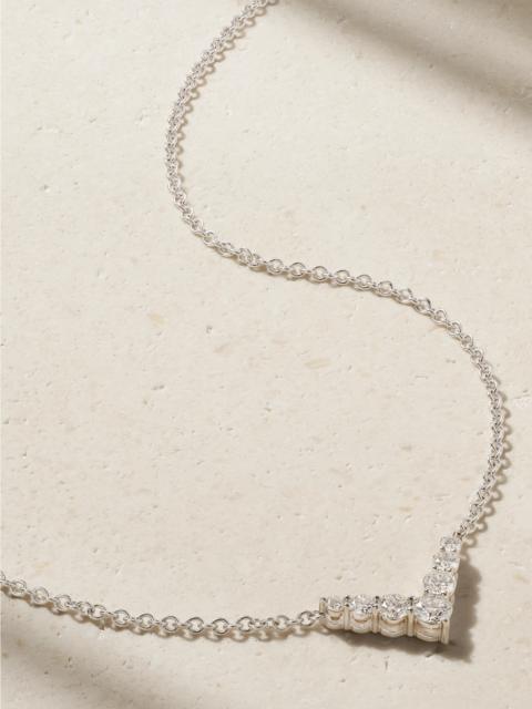 MELISSA KAYE Aria V Mini 18-karat White Gold Diamond Necklace