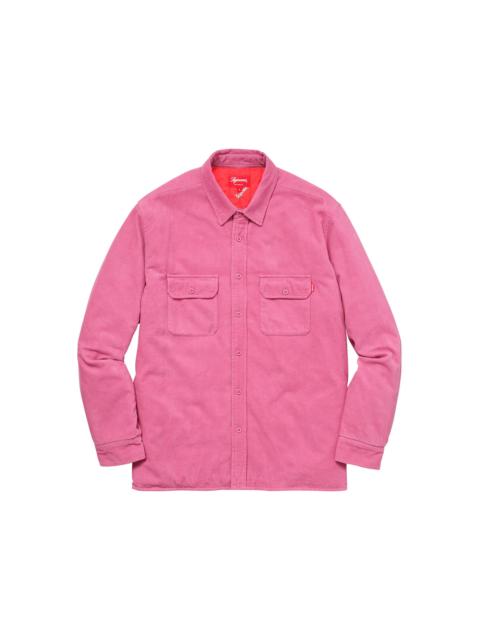 Supreme Supreme Corduroy Quilted Shirt Pink