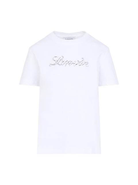 Lanvin Embroidered Script Logo T-shirt