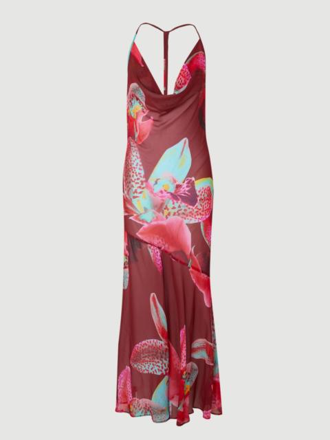 KAREN MILLEN Petite Beach Viscose Georgette Photographic Floral Beach Slip Dress
