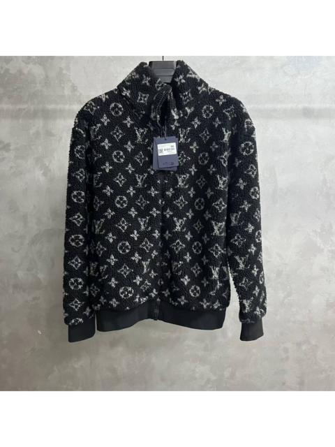 Louis Vuitton Louis Vuitton Black All-Over Jacquard Fleece Jacket