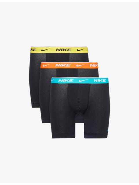 Nike Everyday Pack of Three Stretch-Cotton Boxer Briefs