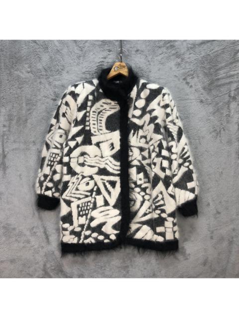 Other Designers Vintage - AGAIN NON-NO ABSTRACT DESIGN MOHAIR COAT #5929-214